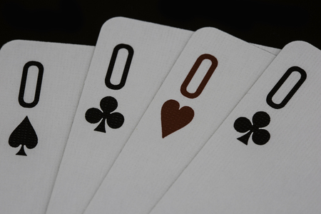 Isolated poker casino playing cardsの写真素材