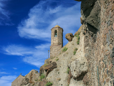 Castelsardo town sited in Sardinia , Italyのeditorial素材