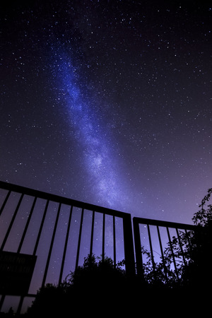 Milkyway in the sky of Sardinia, Italyの写真素材