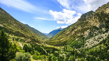 mountain landscape in the Pirineos , Spainの写真素材