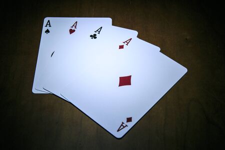 playing cards , Poker of acesの写真素材