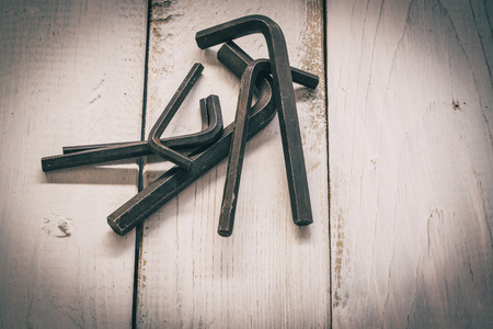 Group of  old oxide old tools.の写真素材