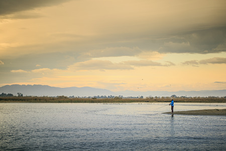 Delta del Ebro ,Tarragona landscape. River mouthの写真素材