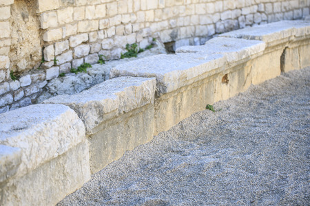 Amphitheater detail sited in  Tarragona, Spain