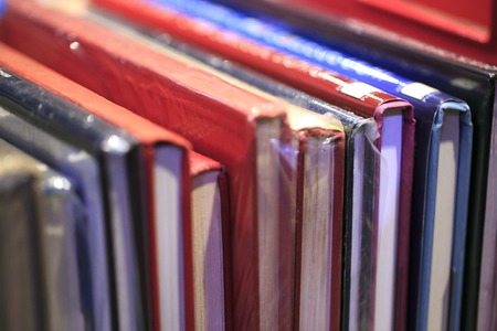 Group of older books n a book store