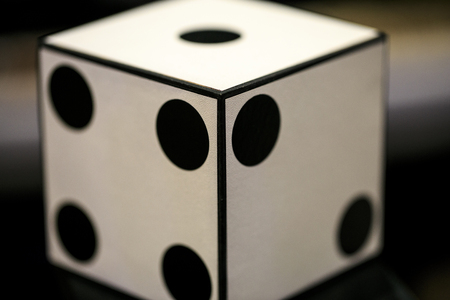 Big white dice for magiciansの写真素材