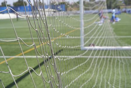 Artificial grass stadium in spainの写真素材