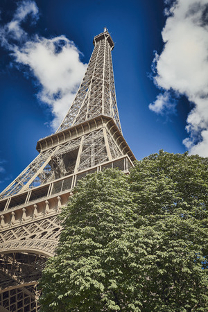 eiffel tower in Paris . Franceの写真素材