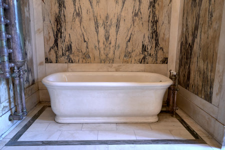 Bathtub inside a palace .Casa Lomasのeditorial素材
