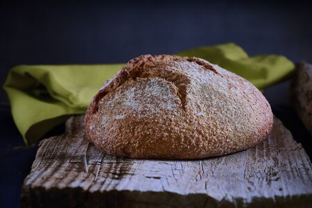 Freshly baked rustic bread
