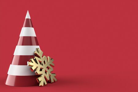 3D christmas postcard wallpaper .Merry Christmas concept . 3D illustration. 3d renderingの写真素材