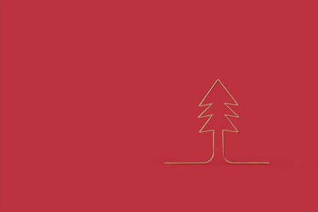 3D christmas postcard wallpaper .Merry Christmas concept . 3D illustration. 3d renderingの写真素材