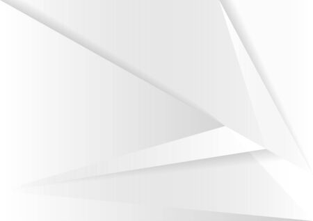 Abstract white and gray gradient background. Geometric modern design. Vector Illustration.のイラスト素材