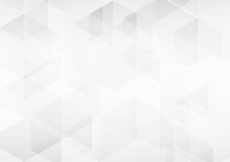Abstract white and grey geometric technology design background.のイラスト素材
