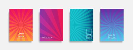 Minimal covers design. Colorful line design. Future geometric patterns. vector.