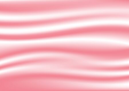 Smooth elegant pink silk or satin cloth texture background. Luxurious background design. Vector Illustration.のイラスト素材