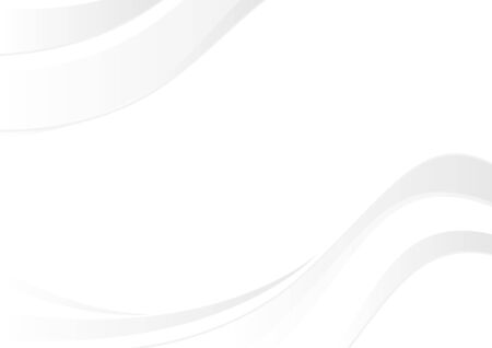 Curve abstract background white and gray gradient color background. Vector Illustration.のイラスト素材