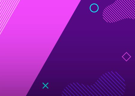 Abstract colorful geometric background set, graphic banner cover and advertising design layout template. vector.のイラスト素材