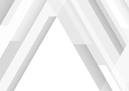 Abstract white and gray gradient geometric shape background.のイラスト素材