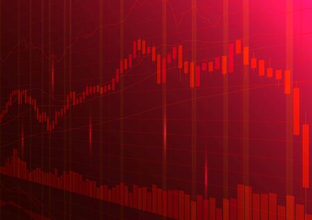 Digital stock market trading background.のイラスト素材