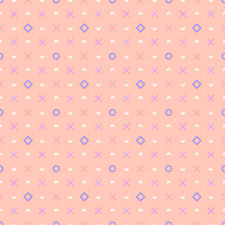 Geometric shapes and line seamless pattern. Abstract geometric background.
