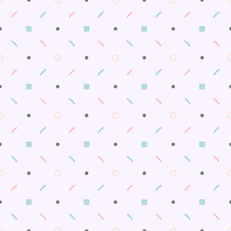 Geometric shapes and line seamless pattern. Abstract geometric background.のイラスト素材