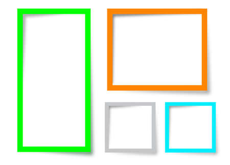 Four text box vector design on a white backgroundのイラスト素材