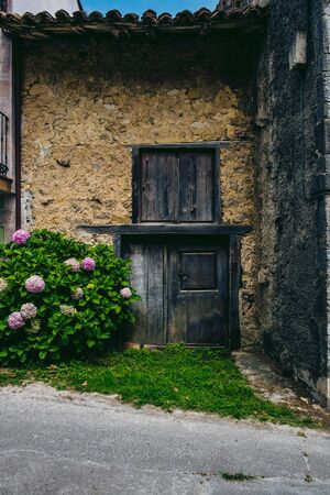 Old house in a village in Asturias, northern Spainのeditorial素材