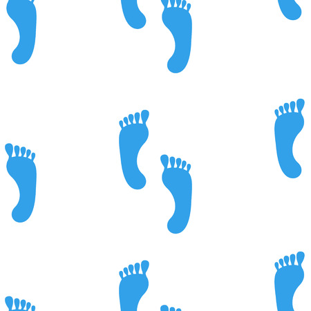 Seamless vector with human footprintsのイラスト素材