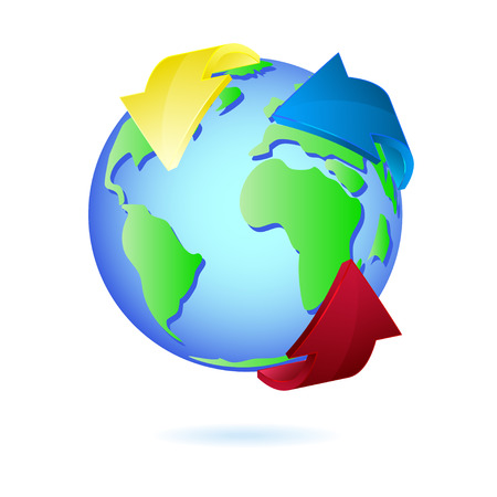 recycling earthのイラスト素材