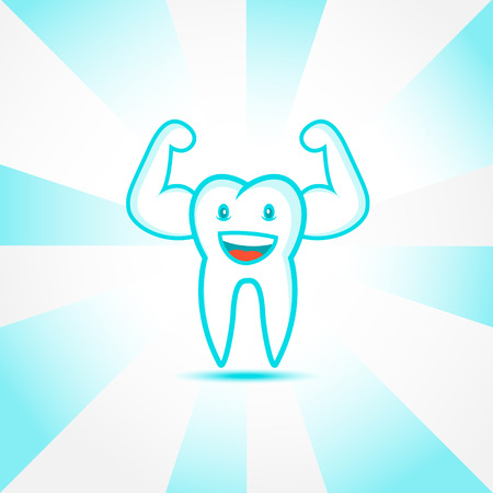 Smiling toothのイラスト素材