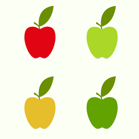 Colorful applesのイラスト素材