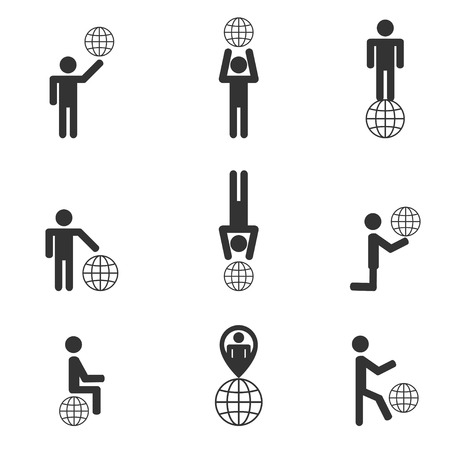 the world in your handsのイラスト素材