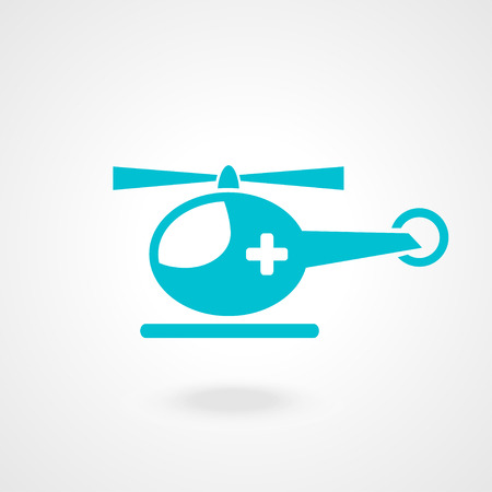 medical helicopter - vector illustrationのイラスト素材