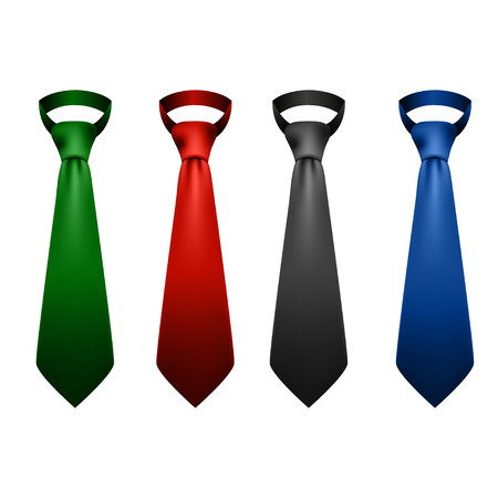 Neck ties collection illustrationのイラスト素材
