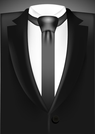 black business suitのイラスト素材