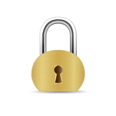 Realistic Padlock Illustration のイラスト素材