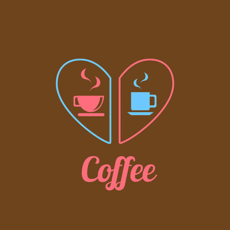 Coffee, abstract vector illustrationのイラスト素材
