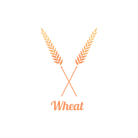 Bakery Badge with wheat.のイラスト素材