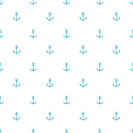 Seamless pattern with anchors.のイラスト素材
