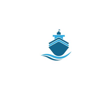 Cruise ship   template vector icon illustration designのイラスト素材