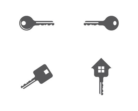 Key logo template vector icon illustration designのイラスト素材