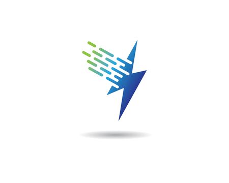 Lightning Logo Template vector icon illustration designのイラスト素材