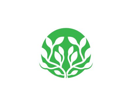 Logos of green leaf ecology nature element vector iconのイラスト素材