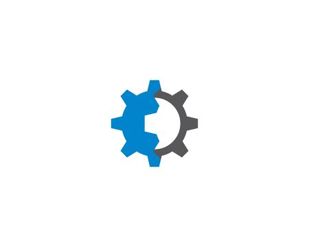 Gear logo template vector icon illustration designのイラスト素材
