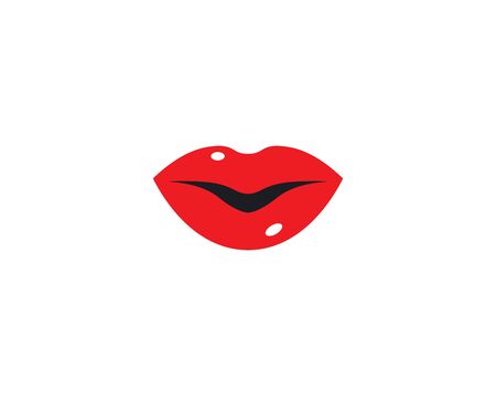 Lips logo template vector icon illustration designのイラスト素材