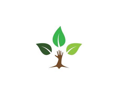 Logos of green leaf ecology nature element vector iconのイラスト素材