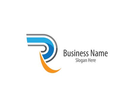 R letter  vector icon illustration designのイラスト素材