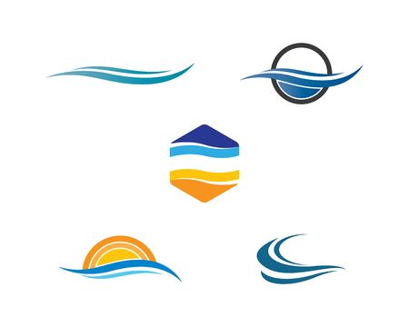 Water wave  vector icon illustration designのイラスト素材