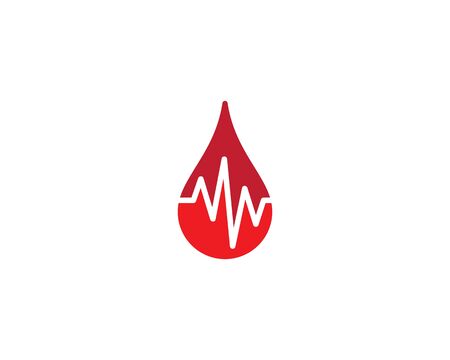 Blood logo template vector icon illustration designのイラスト素材